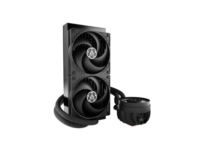 ARCTIC COOLING Liquid Freezer III - 240: All-in-One CPU Water Cooler with 240mm radiator and 2x P12 PWM PST fan, compatible Intel LGA1700, 1851 and AMD AM4, AM5 - Black color