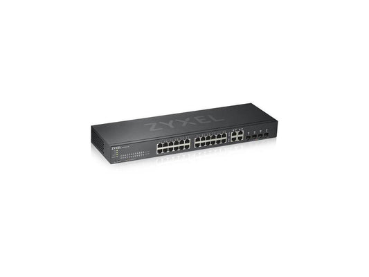 Zyxel 24-Port Gigabit Ethernet NebulaFlex Smart Managed Switch | 4X RJ-45/SFP Ports | Metal | Limited Lifetime [GS1920-24v2]