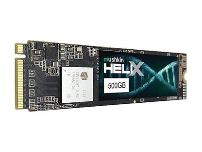 Mushkin Helix-L M.2 2280 500GB PCIe Gen3 x4 NVMe 1.3 3D TLC Internal Solid State Drive (SSD) MKNSSDHL500GB-D8