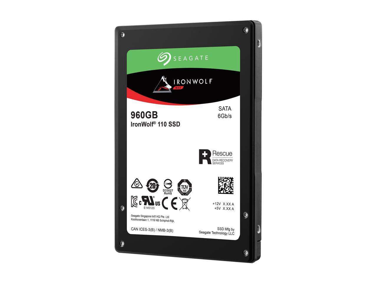Seagate IronWolf 110 2.5" 960GB SATA III 3D TLC Internal Solid State Drive (SSD) ZA960NM10011