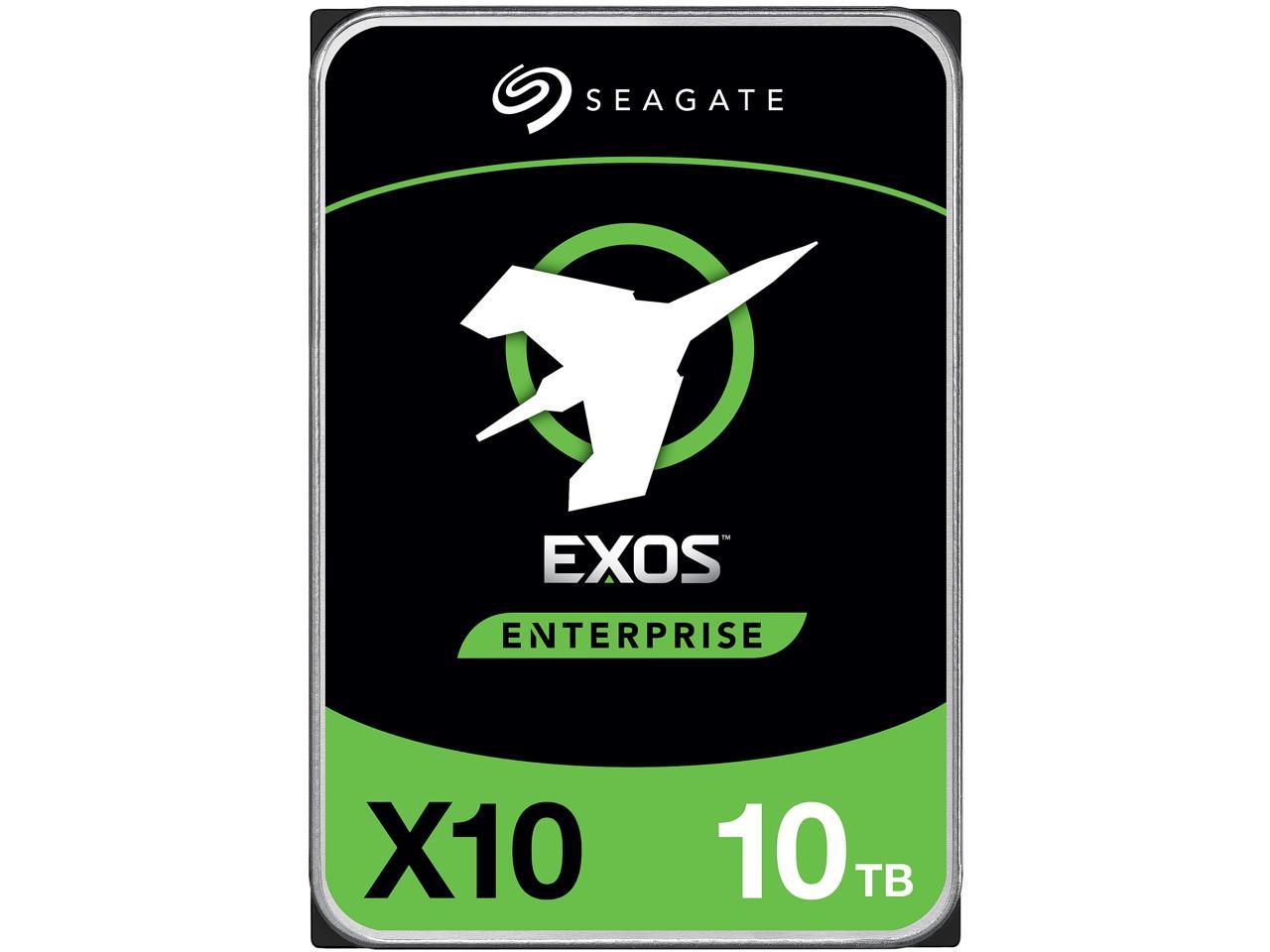 Seagate Exos X10 10TB (Helium) 7200 RPM SAS 12Gb/s 256MB Cache Standard Model 512e 3.5'' Internal Hard Drive ST10000NM0096