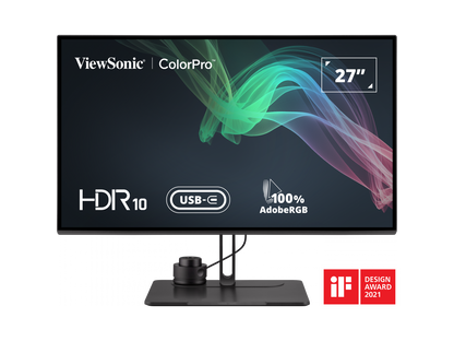 ViewSonic VP2786-4K 27 Inch Premium IPS 4K USB C Monitor with Integrated Color Wheel, 100% sRGB, 98% DCI-P3, Pantone Validated, 90W Charging, HDMI, DisplayPort for Professional Home and Office