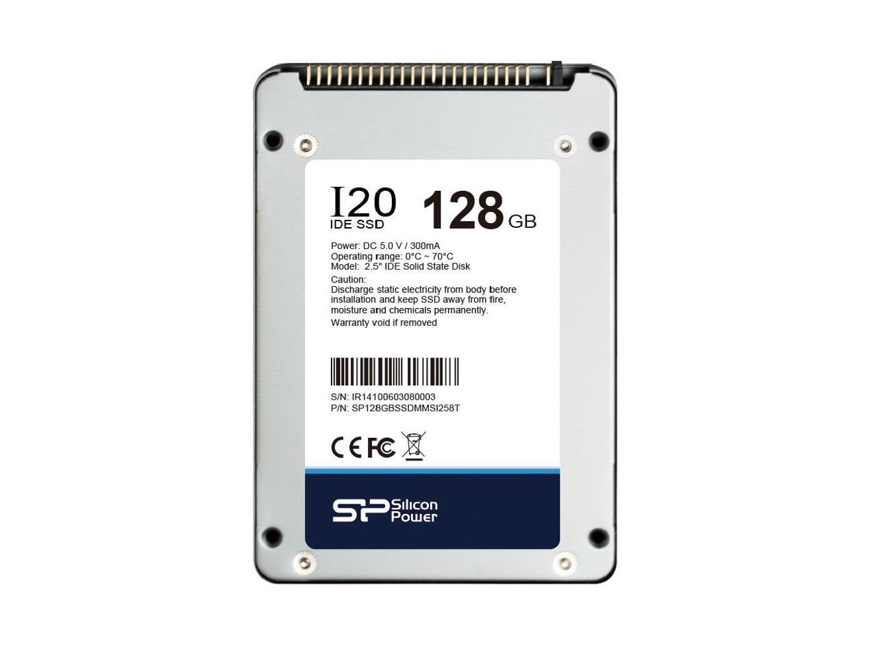 128GB Silicon Power SSD-I20 2.5-inch IDE/PATA SSD Solid State Disk (9mm, Toshiba 19nm MLC Flash)