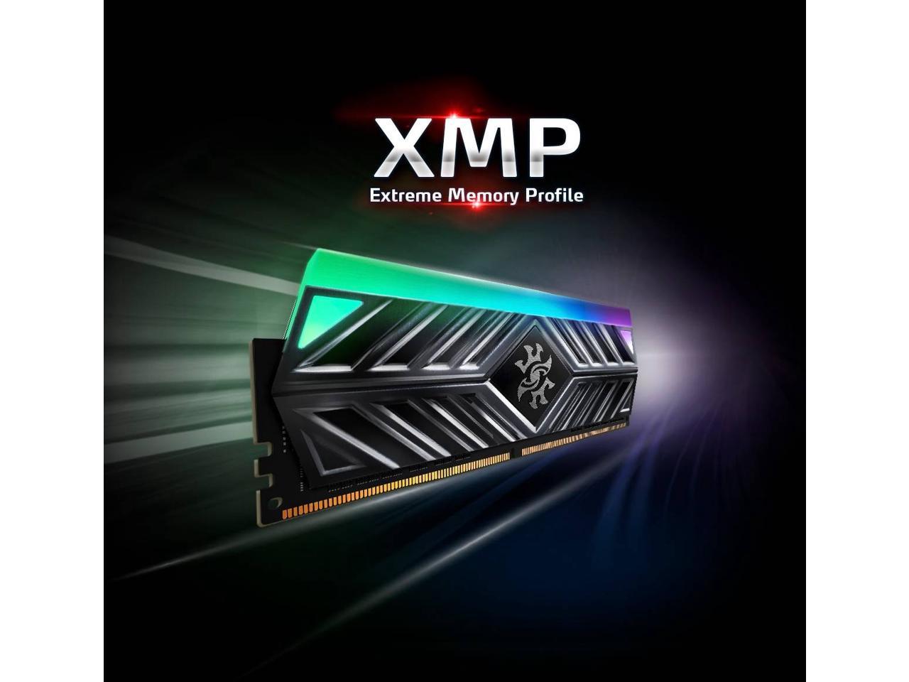 XPG SPECTRIX D41 RGB Desktop Memory: 16GB (2x8GB) DDR4 3600MHz CL18 Tungsten