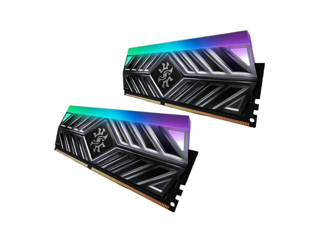 XPG SPECTRIX D41 RGB Desktop Memory: 32GB (2x16GB) DDR4 3200MHz CL16 Red