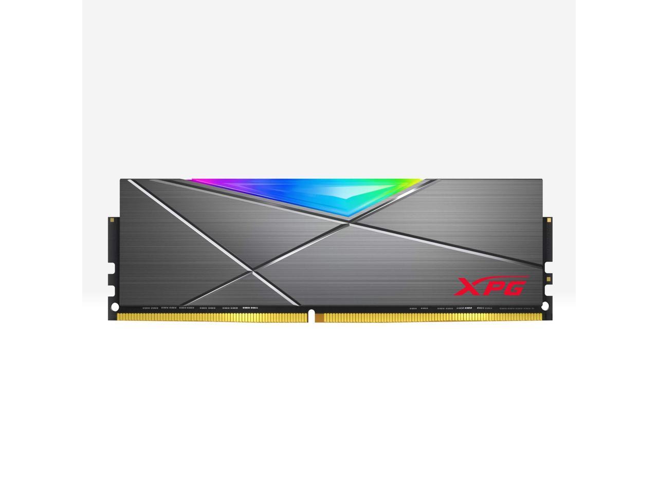 XPG SPECTRIX D50 RGB Desktop Memory: 16GB (2x8GB) DDR4 4133MHz CL19 GREY
