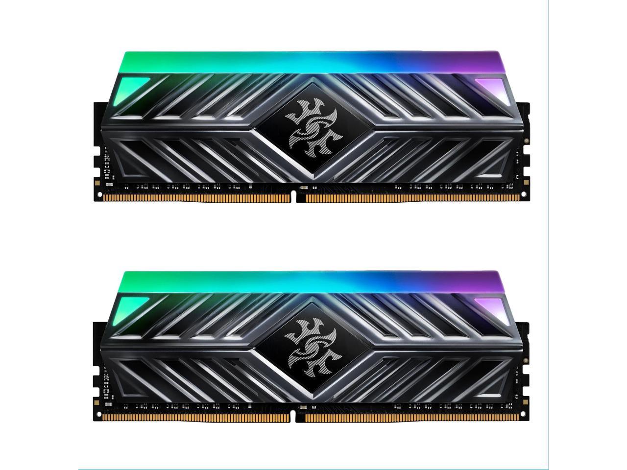 XPG SPECTRIX D41 RGB Desktop Memory: 32GB (2x16GB) DDR4 3000MHz CL16 Tungsten