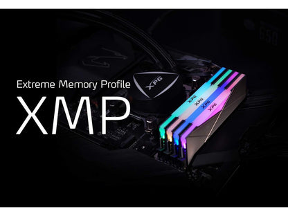 XPG SPECTRIX D50 RGB Desktop Memory: 32GB (2x16GB) DDR4 3000MHz CL16 GREY