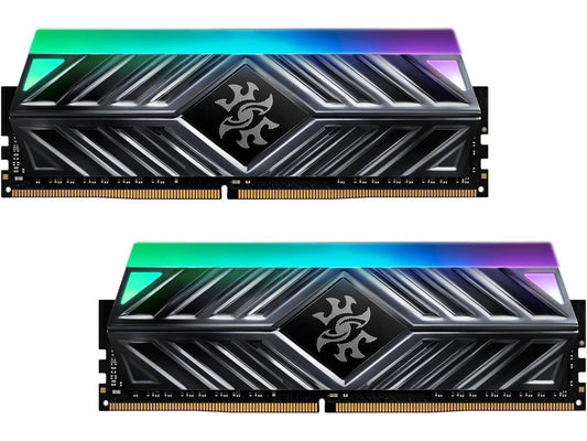 XPG SPECTRIX D41 RGB Desktop Memory: 16GB (2x8GB) DDR4 3600MHz CL18 Tungsten