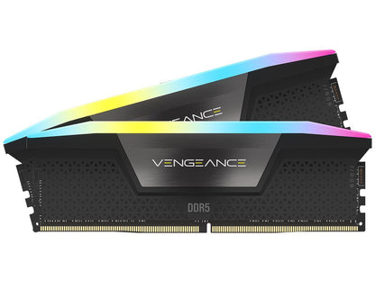 CORSAIR Vengeance RGB 32GB (2 x 16GB) 288-Pin PC RAM DDR5 6200 (PC5 49600) Desktop Memory Model CMH32GX5M2B6200C36