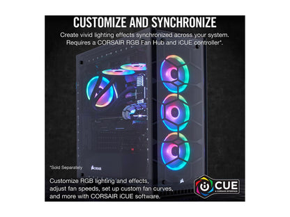 Corsair LL Series CO-9050071-WW LL120 RGB, 120mm Dual Light Loop RGB LED PWM Fan, Single Pack