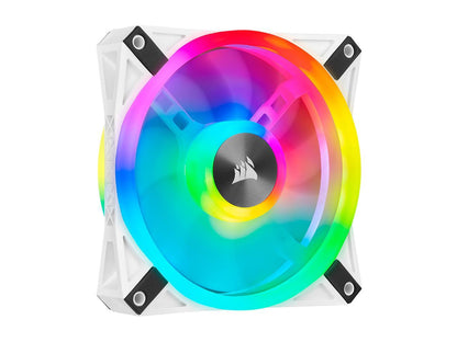 CORSAIR QL Series, iCUE QL120 RGB, 120mm RGB LED PWM White Fan, Single Fan - CO-9050103-WW