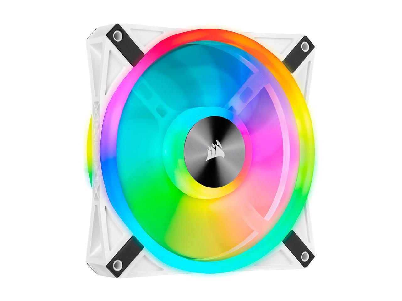 CORSAIR QL Series, iCUE QL140 RGB, 140mm RGB LED PWM White Fan, Single Fan - CO-9050105-WW