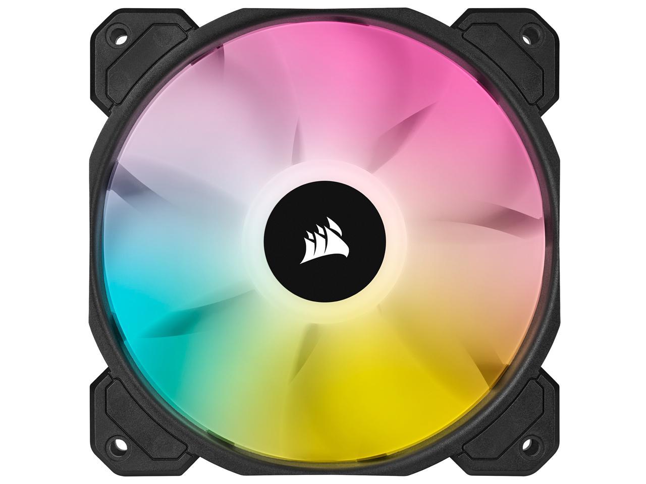 CORSAIR iCUE SP120 RGB ELITE Performance 120mm PWM Single Fan, CO-9050108-WW