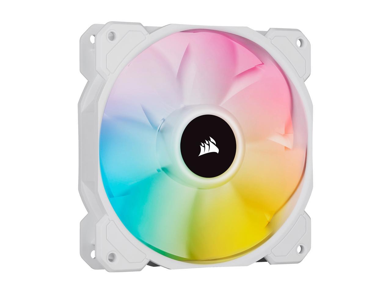 CORSAIR iCUE SP120 RGB ELITE Performance 120mm White PWM Single Fan (CO-9050136-WW)