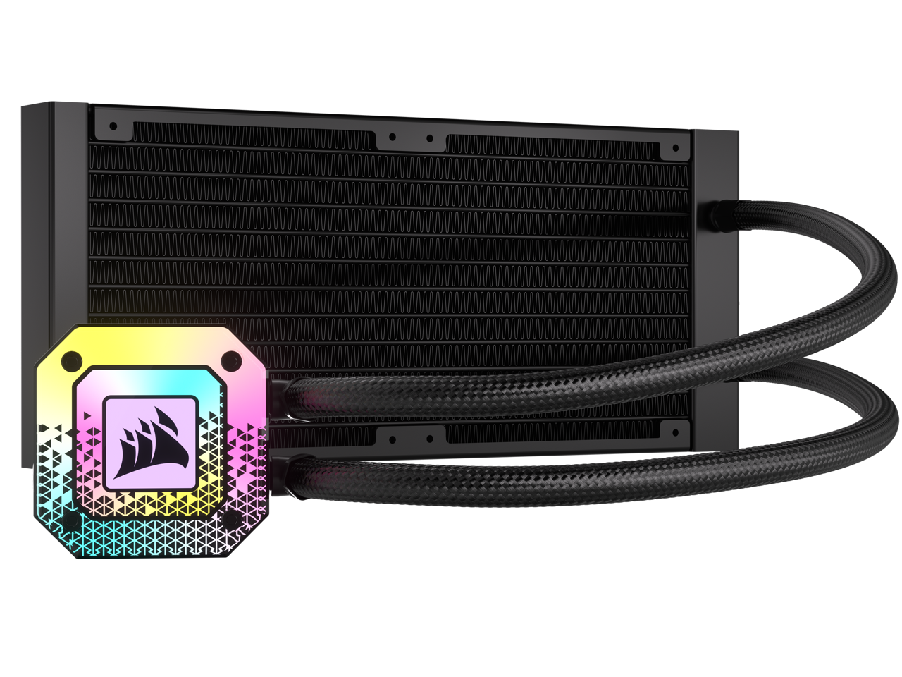 CORSAIR iCUE H100i ELITE CAPELLIX XT Liquid CPU Cooler - AF120 RGB ELITE Fans - 240mm Radiator - Intel® LGA 1700, 1200, 115X, 2066, AMD® AM5, AM4