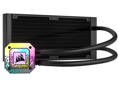 CORSAIR iCUE H100i ELITE CAPELLIX XT Liquid CPU Cooler - AF120 RGB ELITE Fans - 240mm Radiator - Intel® LGA 1700, 1200, 115X, 2066, AMD® AM5, AM4