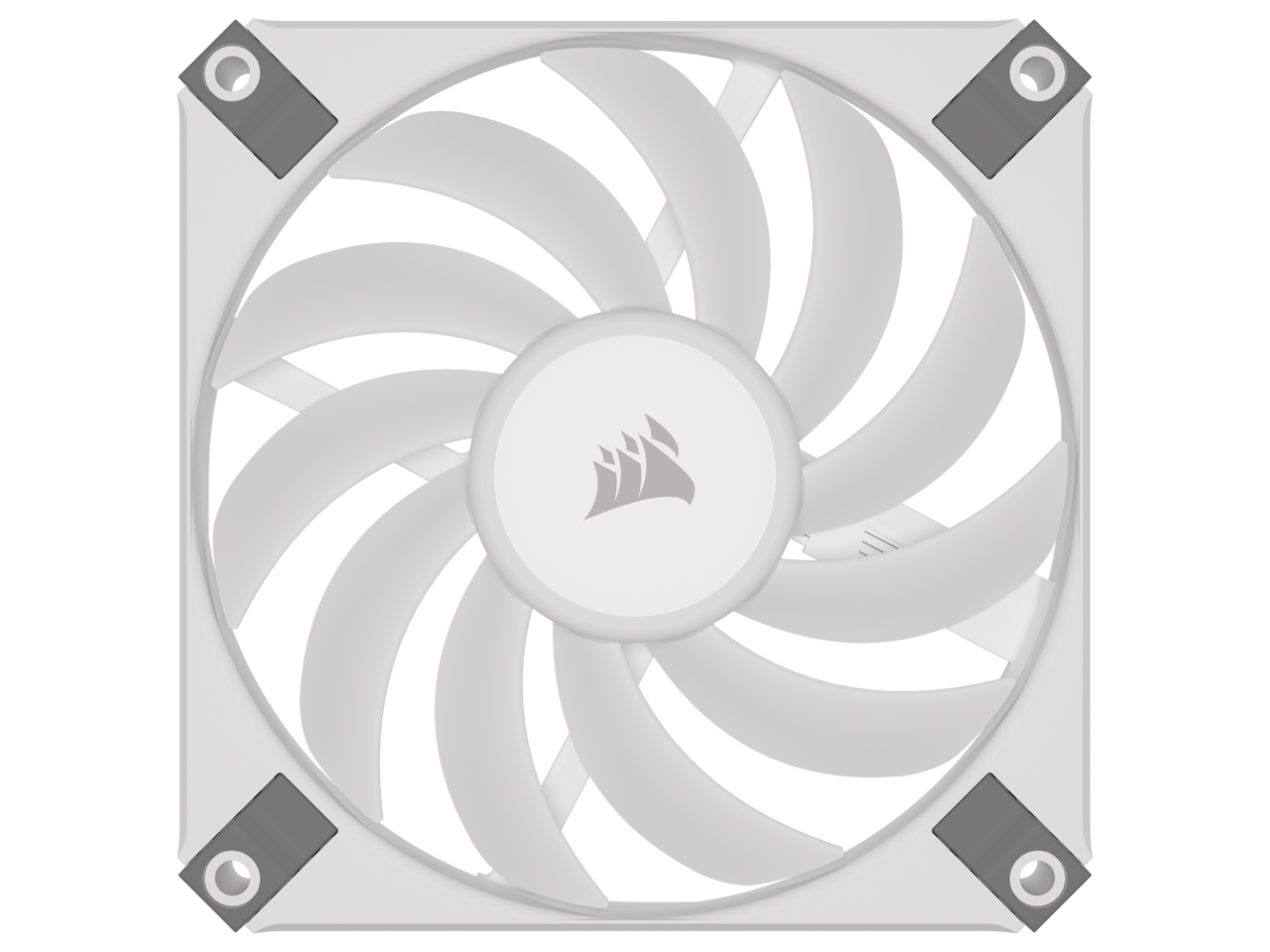 CORSAIR iCUE AF120 RGB SLIM 120mm PWM Fluid Dynamic Bearing Fan - White