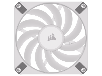 CORSAIR iCUE AF120 RGB SLIM 120mm PWM Fluid Dynamic Bearing Fan - White