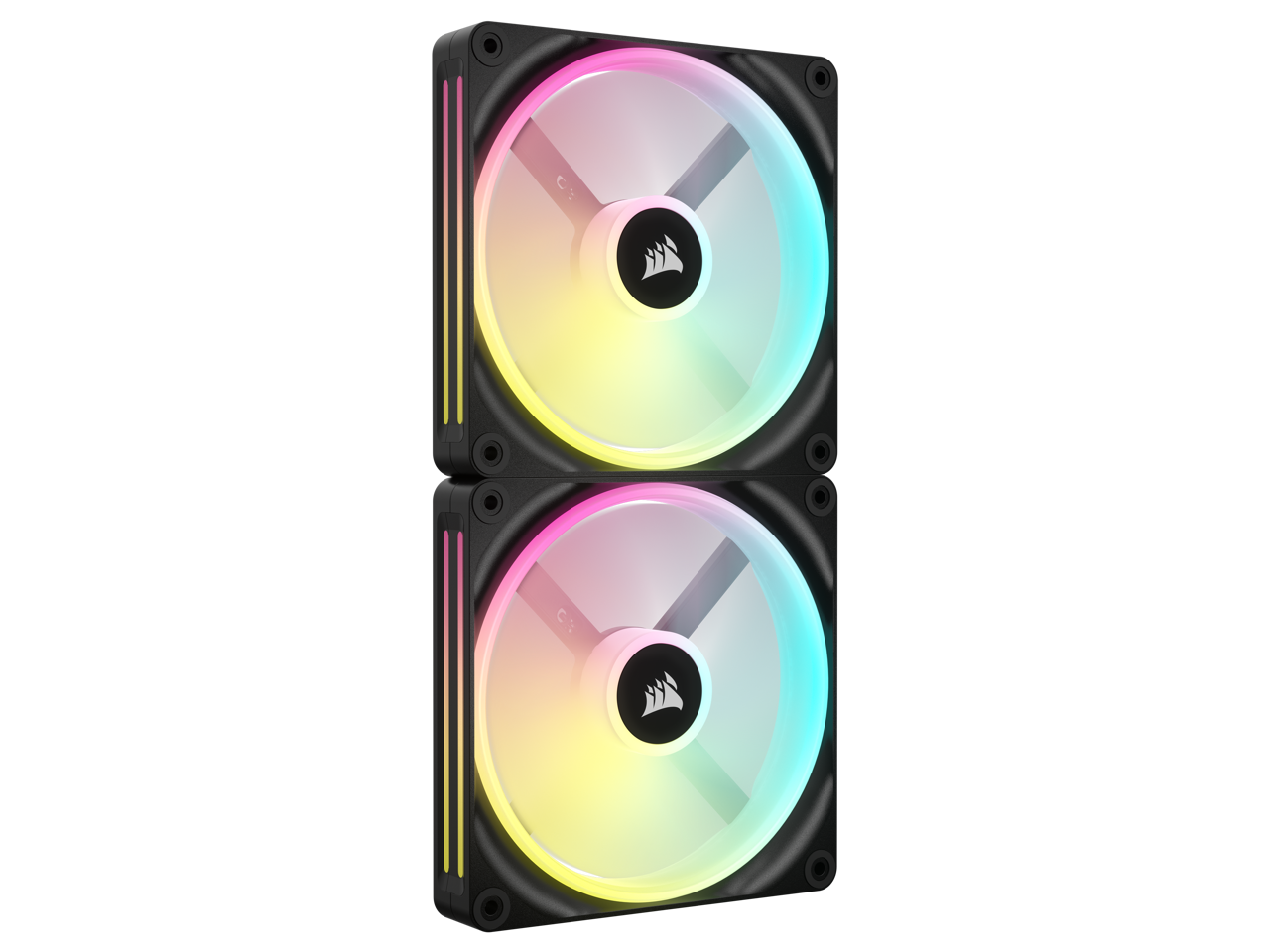 CORSAIR QX RGB Series, iCUE LINK QX140 RGB, 140mm Magnetic Dome RGB Fan, Starter Kit