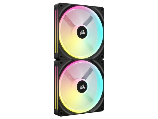 CORSAIR QX RGB Series, iCUE LINK QX140 RGB, 140mm Magnetic Dome RGB Fan, Starter Kit