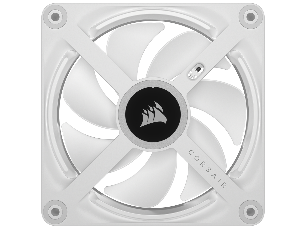 CORSAIR QX RGB Series, iCUE LINK QX120 RGB WHITE, 120mm Magnetic Dome RGB Fan, Starter Kit