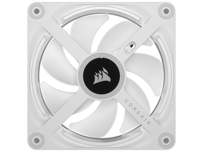 CORSAIR QX RGB Series, iCUE LINK QX120 RGB WHITE, 120mm Magnetic Dome RGB Fan, Starter Kit