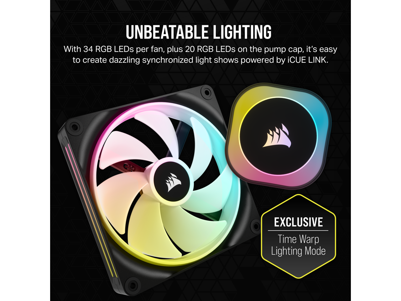 CORSAIR iCUE LINK H115i RGB Liquid CPU Cooler - QX140 RGB Fans - 280mm Radiator - Fits Intel LGA 1700, AMD AM5 - iCUE LINK System Hub Included