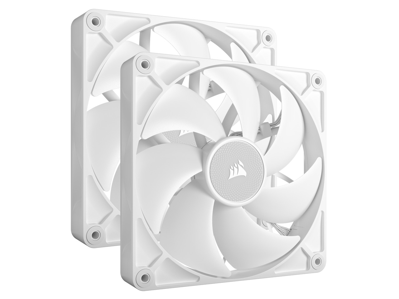 CORSAIR RX RGB Series, iCUE LINK RX140 RGB White, 140mm Fan, Dual Pack