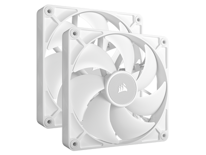 CORSAIR RX RGB Series, iCUE LINK RX140 RGB White, 140mm Fan, Dual Pack