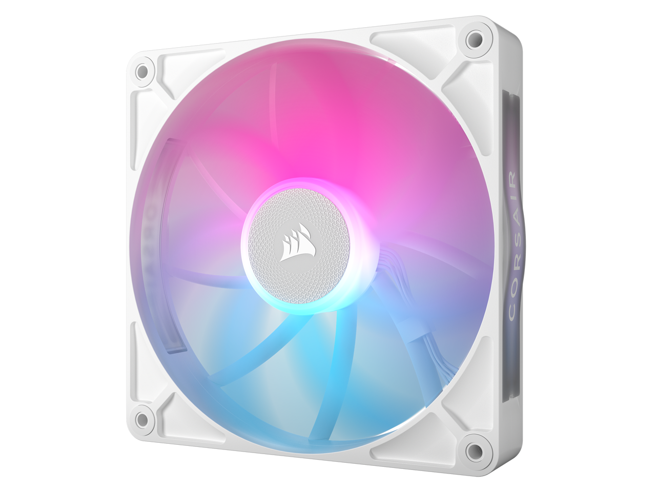 CORSAIR RX RGB Series, iCUE LINK RX140 RGB White, 140mm Fan, Dual Pack