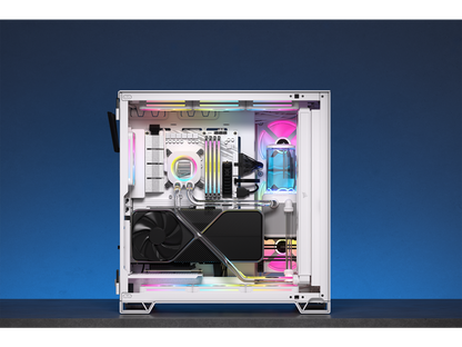 CORSAIR Hydro X Series iCUE LINK XH405i Custom Cooling Kit - Hardline Water Cooling Loop - XC7 ELITE CPU Water Block - XD5 ELITE D5 Pump Res - XR5 360mm Radiator - 3x QX120 RGB Fans