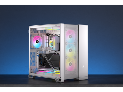 CORSAIR Hydro X Series iCUE LINK XH405i Custom Cooling Kit - Hardline Water Cooling Loop - XC7 ELITE CPU Water Block - XD5 ELITE D5 Pump Res - XR5 360mm Radiator - 3x QX120 RGB Fans