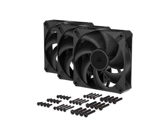 CORSAIR RS120 MAX 120mm PWM Thick Fans Triple Pack - 30mm Thickness - High Static Pressure - Up to 2,000 RPM - Liquid Crystal Polymer Construction