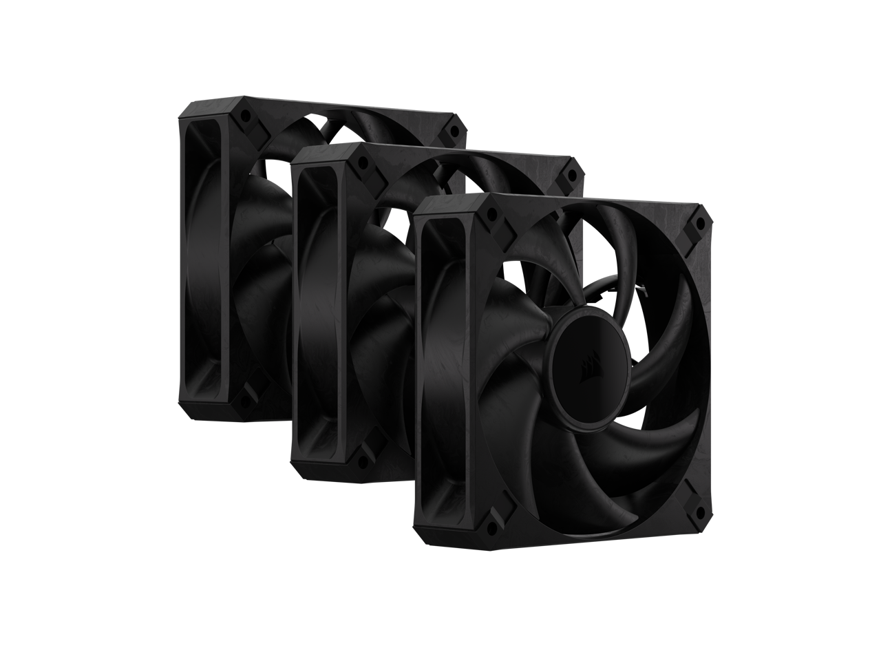 CORSAIR RS120 MAX 120mm PWM Thick Fans Triple Pack - 30mm Thickness - High Static Pressure - Up to 2,000 RPM - Liquid Crystal Polymer Construction