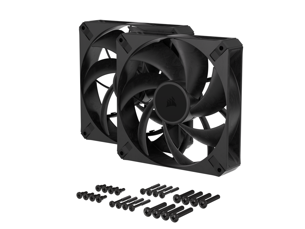 CORSAIR RS140 MAX 140mm PWM Thick Fans Dual Pack - 30mm Thickness - High Static Pressure - Up to 1,600 RPM - Liquid Crystal Polymer Construction