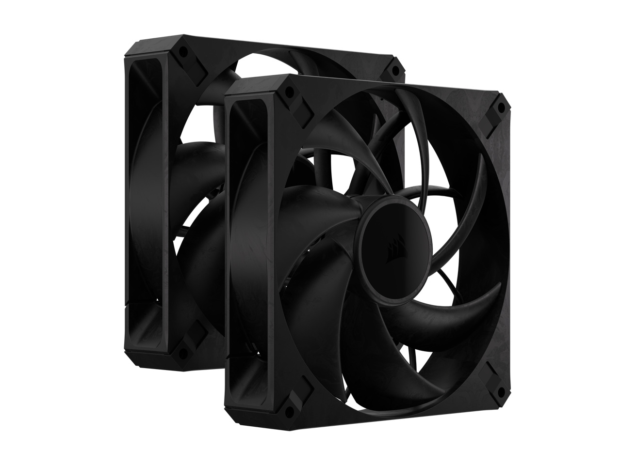 CORSAIR RS140 MAX 140mm PWM Thick Fans Dual Pack - 30mm Thickness - High Static Pressure - Up to 1,600 RPM - Liquid Crystal Polymer Construction