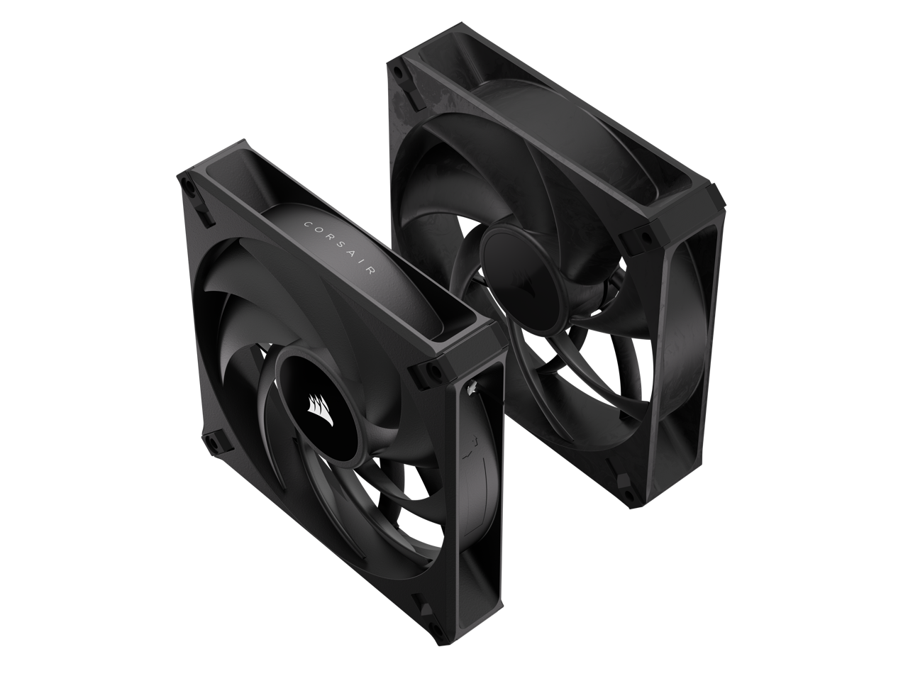 CORSAIR RS140 MAX 140mm PWM Thick Fans Dual Pack - 30mm Thickness - High Static Pressure - Up to 1,600 RPM - Liquid Crystal Polymer Construction