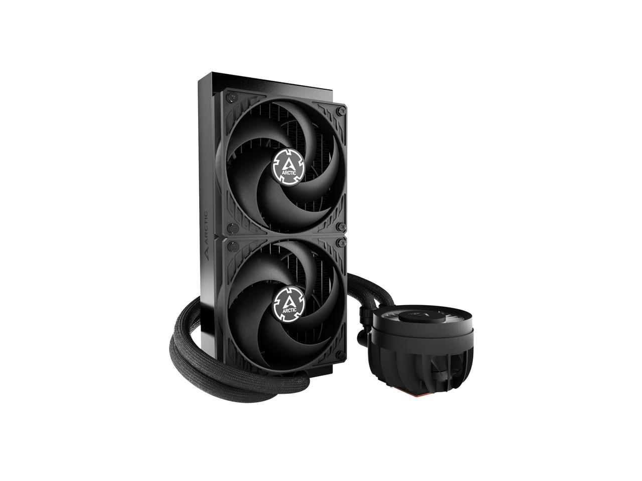 ARCTIC COOLING Liquid Freezer III - 280: All-in-One CPU Water Cooler with 280mm radiator and 2x P14 PWM PST fan, compatible Intel LGA1700, 1851 and AMD AM4, AM5 - Black color