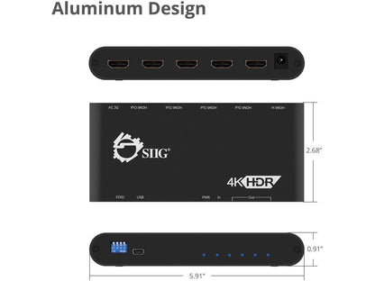 1X4 HDMI 2.0 SPLITTER/DIST AMP