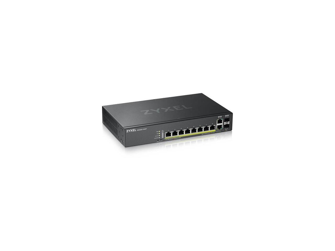 ZyXEL GS2220-10HP 8-Port Gigabit Ethernet Layer 2 Managed PoE+ Switch
