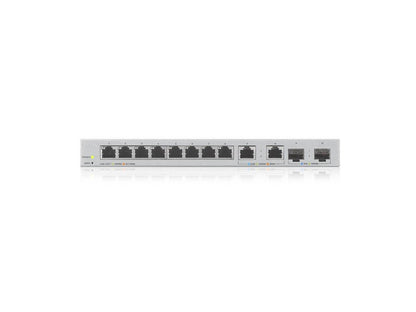 ZYXEL 12-Port Web-Managed Multi-Gigabit Switch with 2-Port 2.5G and 2-Port 10G SFP+ 12 Ports Manageable 2 Layer Supported Modular Twisted Pair Optical Fiber Wall Mountable