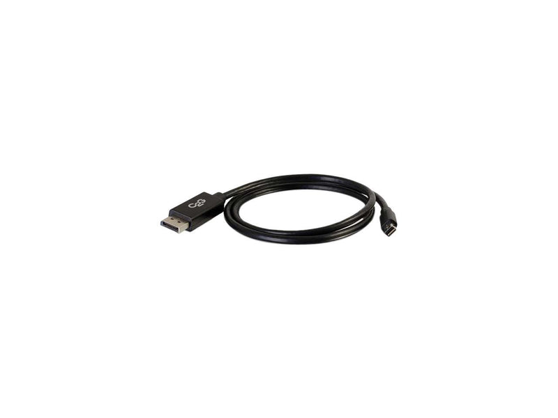 C2G 54302 Mini DisplayPort to DisplayPort Adapter Cable M/M, 4K UHD Compatible, Black (10 Feet, 3.04 Meters)