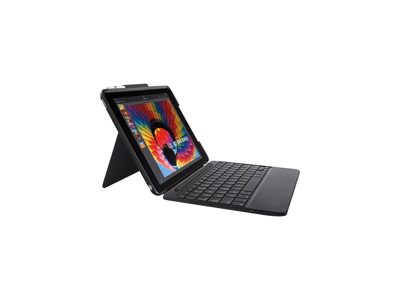 Logitech Slim Combo Keyboard/Cover Case iPad (2017), iPad (2018) - Black