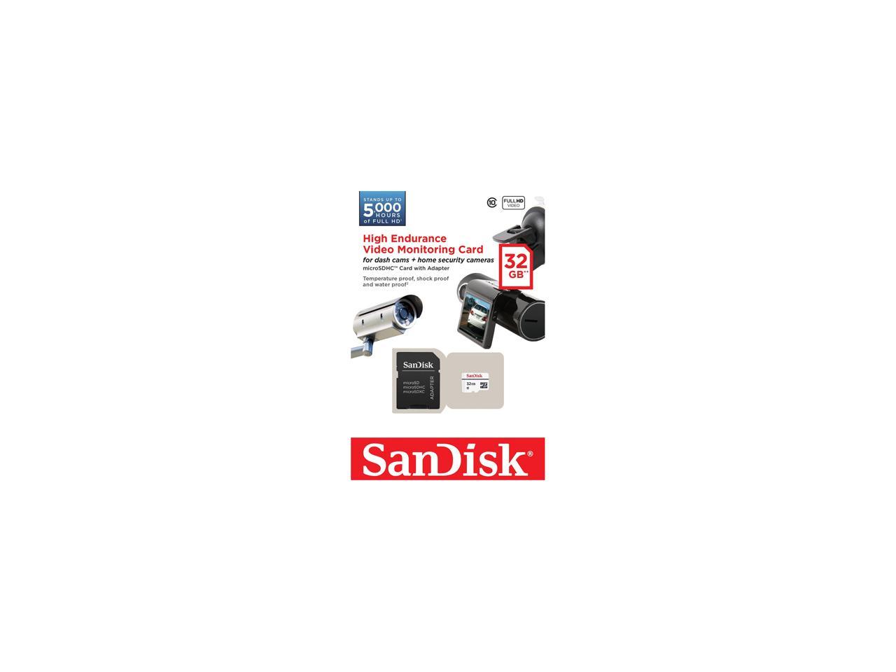 SanDisk SDSDQQ-032G-G46A SanDisk Endurance 32 GB microSDHC - Class 10 - 20 MB/s Read - 20 MB/s Write