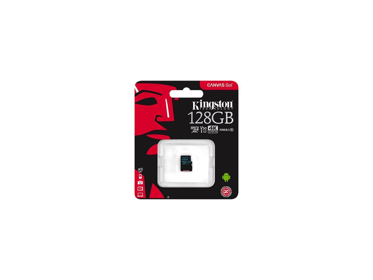 Kingston Canvas Go! 128GB microSDXC Memory (Flash Memory) SDCG2/128GBSP