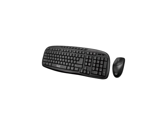 ADESSO WKB-1330CB ADESSO 2.4GHZ WIRELESS EASYTOUCH DESKTOP MULTIMEDIA KEYBOARD AND MOUSE COMBO.