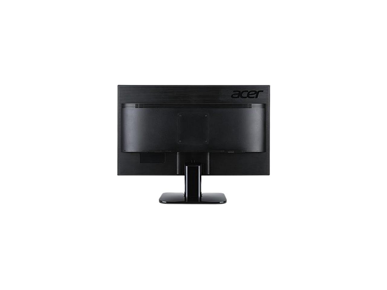 Acer KA271 27" LED LCD Monitor - 16:9 - 1 ms - 1920 x 1080 - 16.7 Million Colors - 300 Nit - 100,000,000:1 - Full HD - DVI - HDMI - VGA - Black - RoHS, MPR II