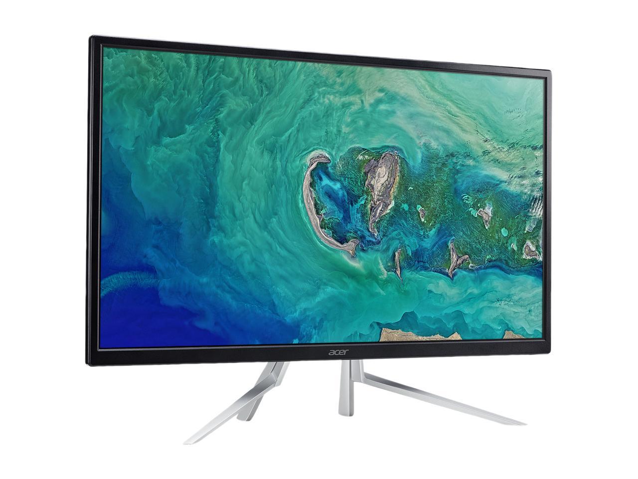 Acer ET322QU 32" WQHD 2560 x 1440 2K Resolution 75Hz 4ms VGA HDMI DisplayPort AMD Radeon FreeSync Built-in Speakers Backlit LED IPS Monitor