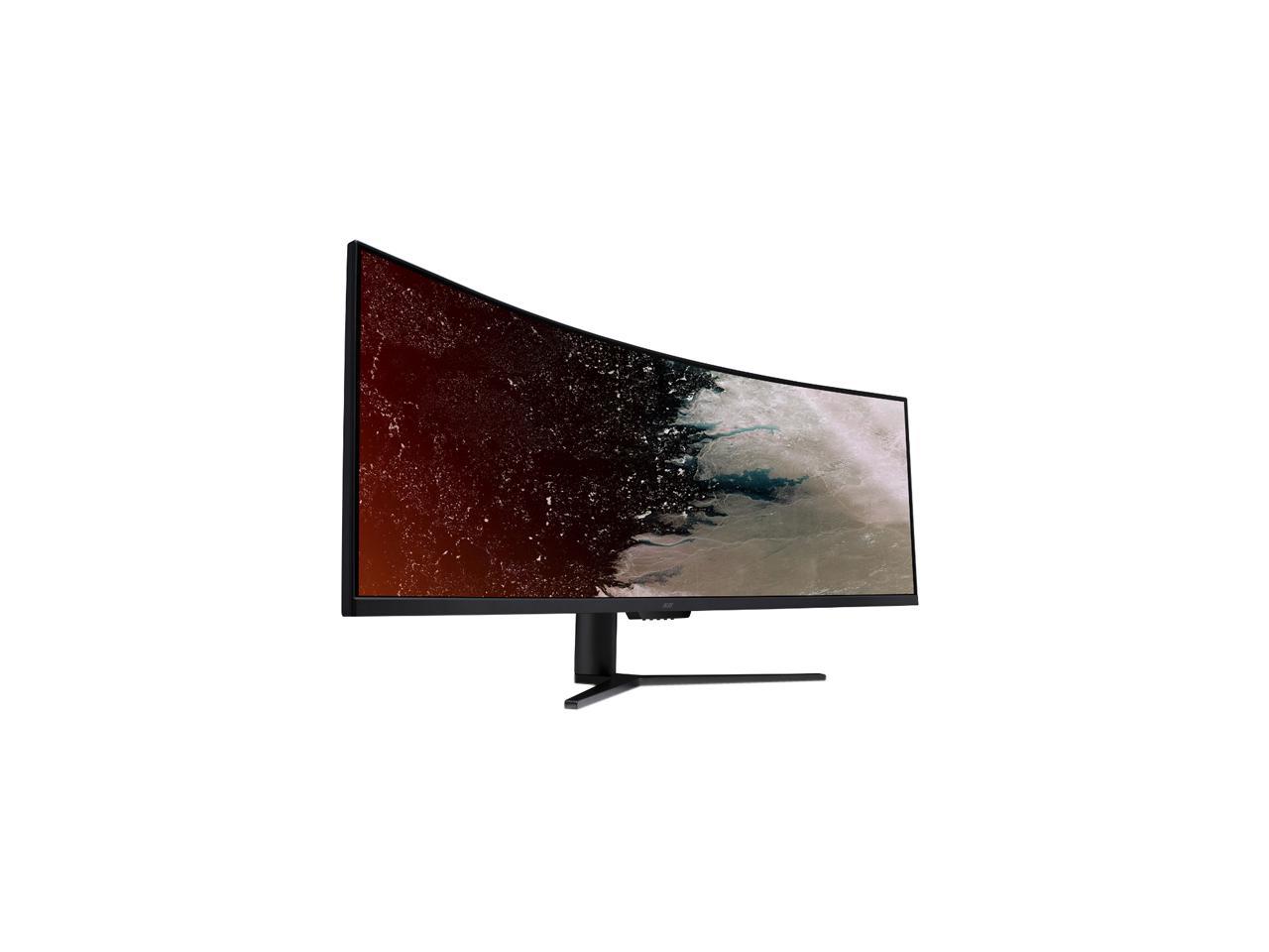 Acer EI491CR Pbmiiipx 49" Black Ultrawide 1800R Curved DFHD 3840 x 1080 4 ms(GTG) 144Hz VA Panel 32:9 Gaming Monitor FreeSync 2 HDMI DisplayPort with Built In Speakers